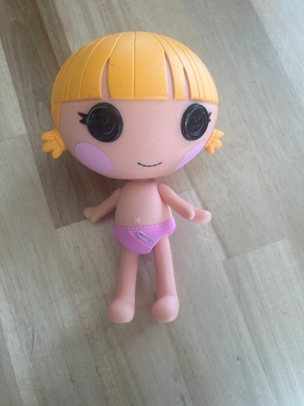 Lalaloopsy Blonde Tricky Mysterious 7" Baby Doll in Pink Diaper